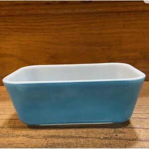 Pyrex Blue and White mini loaf pan